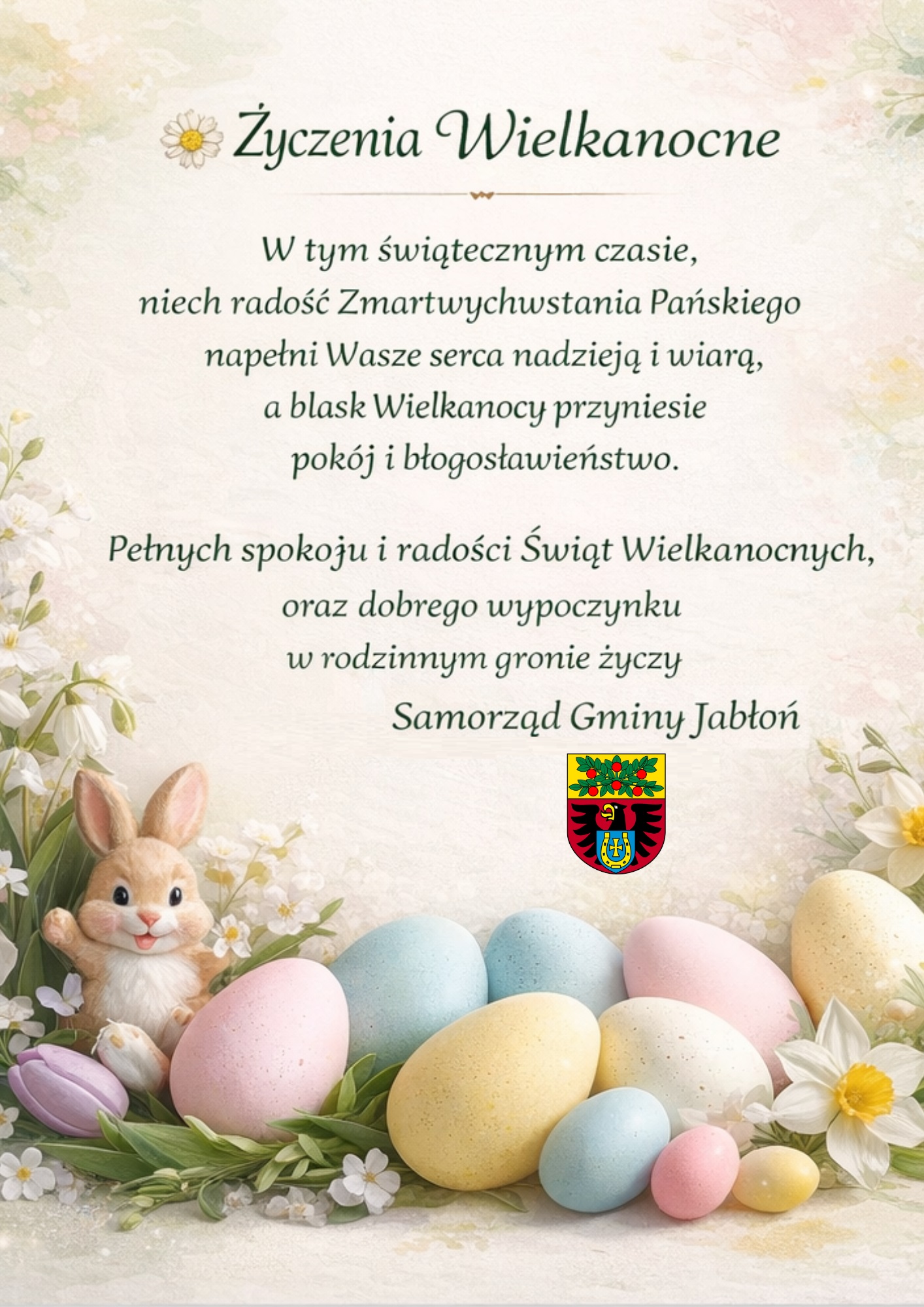 życzenia jablon wielkanoc 2026