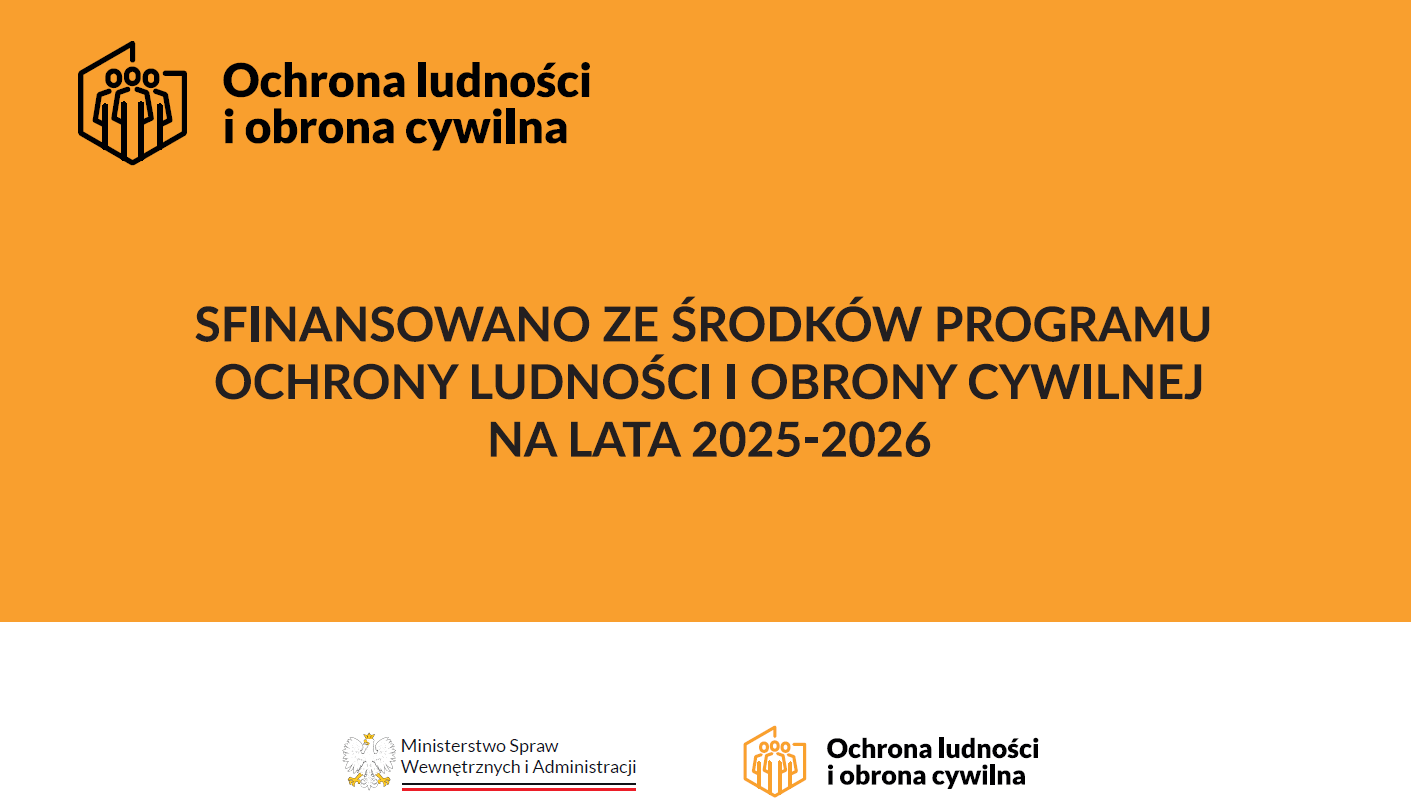 Gmina Jabłoń z dofinansowaniem w ramach Programu Ochrony Ludności i Obrony Cywilnej