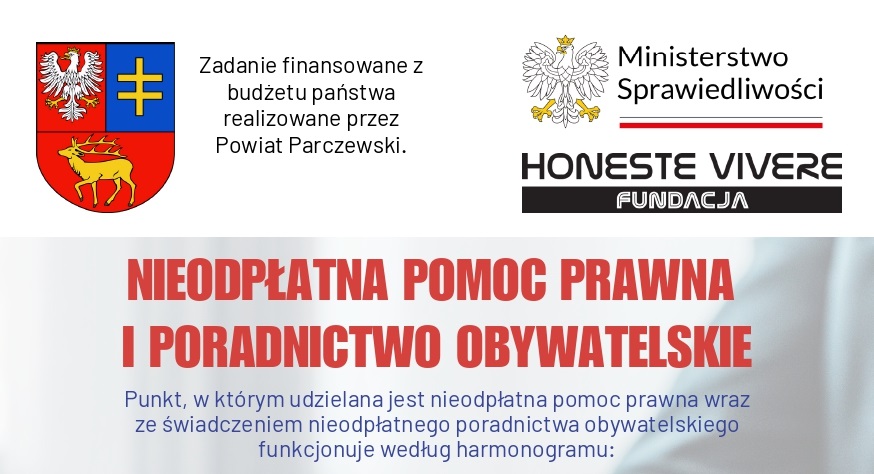 Szkolenia w ramach prowadzonej przez powiat edukacji prawnej