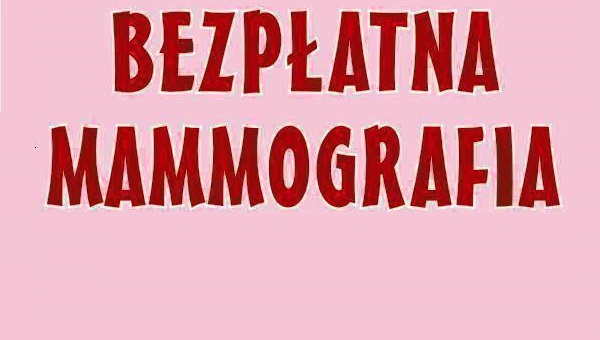 Bezpłatna mammografia dla Pań w wieku od 50 do 69 lat