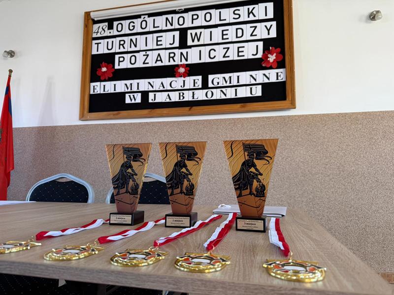 Gminny Turniej Wiedzy Pożarniczej „Młodzież Zapobiega Pożarom” Jabłoń 2026 r.