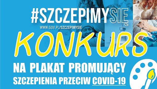 Konkursu plastyczny na plakat promujący szczepienia przeciw  COVID-19 